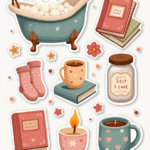 Wellness & Self-Care - Sticker Sheet v6